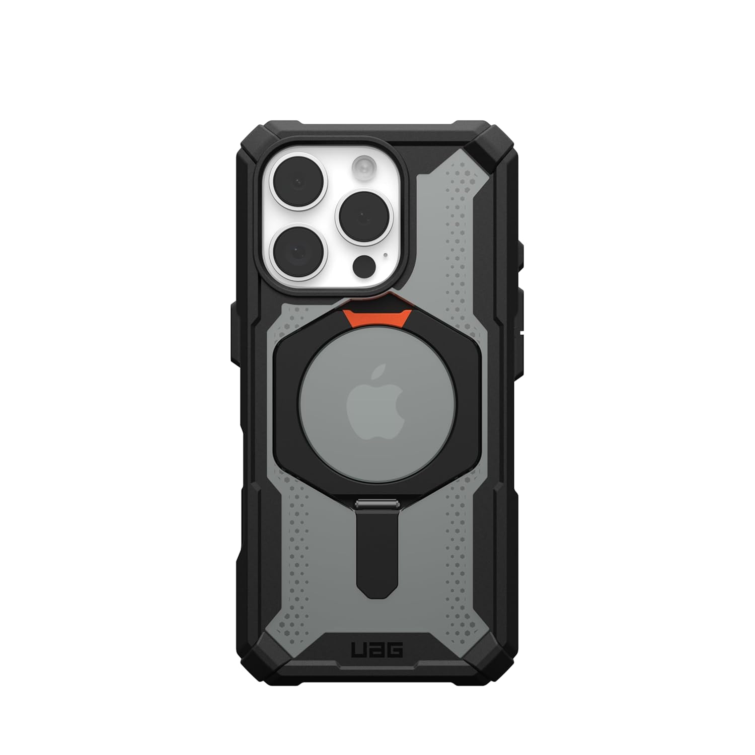 Urban Armor Gear UAG iPhone 15 Pro Case, Plasma XTE Mag-Safe Compatible, Rugged Lightweight Slim Shockproof Protective Case/Cover Designed for iPhone 15 Pro (2024) - Black/Orange